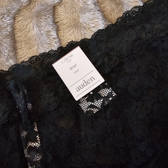 3 pair lot of NWT Auden Lace Brief Panties L - Picture 6 of 6